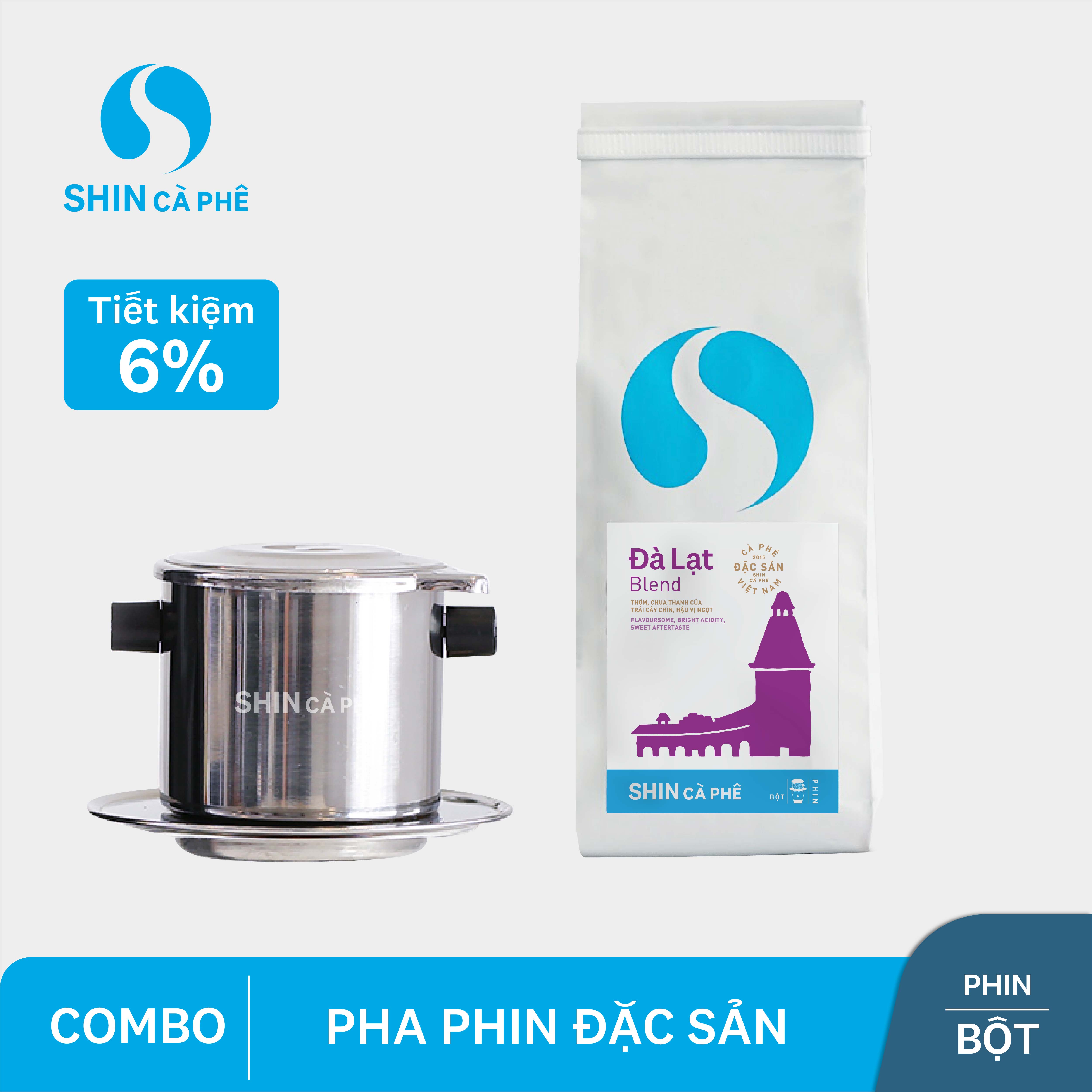 SHIN Cà Phê - Combo A Lưới và Sơn la - Phin giấy tiện lợi hộp 5 gói