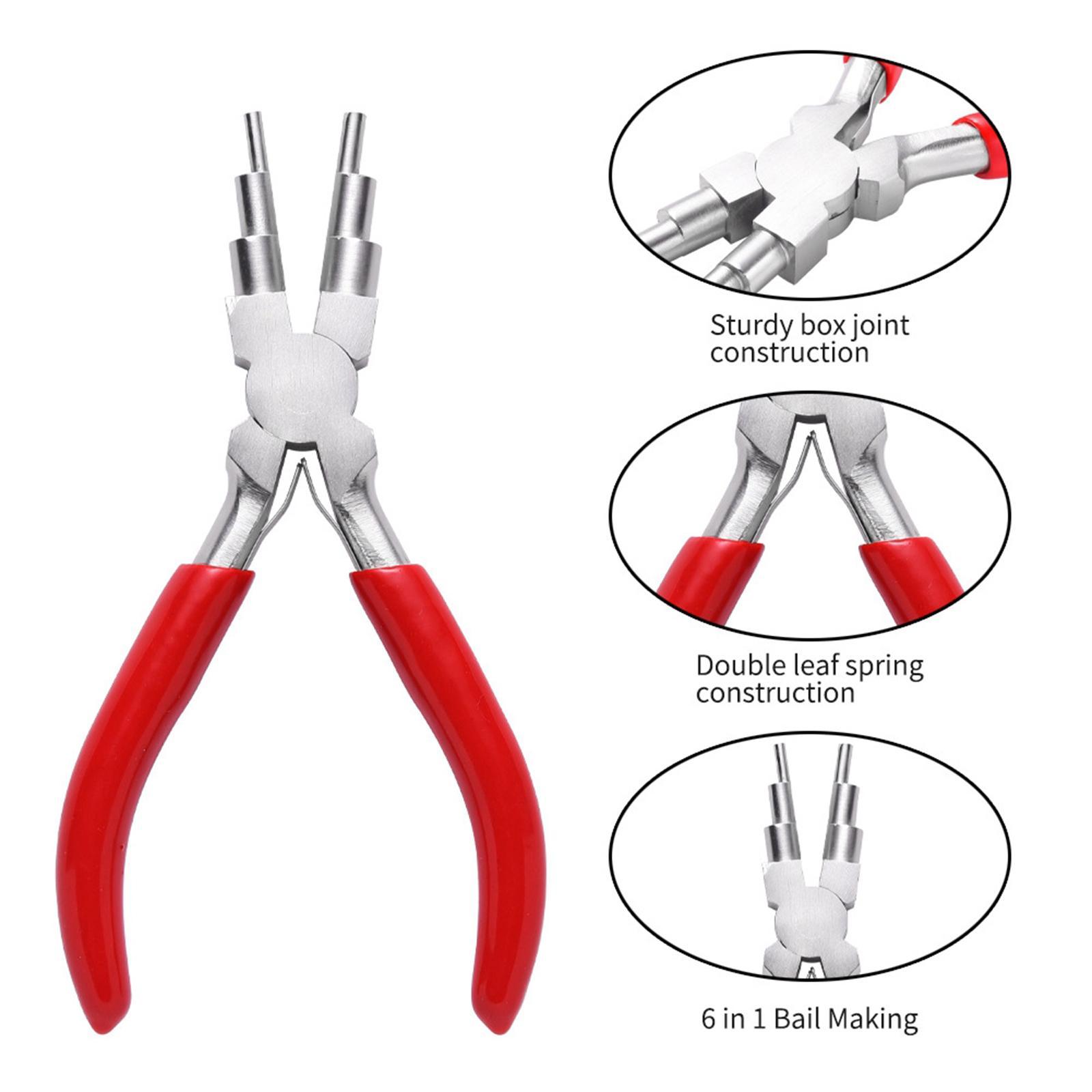 2 Pieces Heavy Duty Bail-Making Pliers for Bailing Jewelry Making Crafting