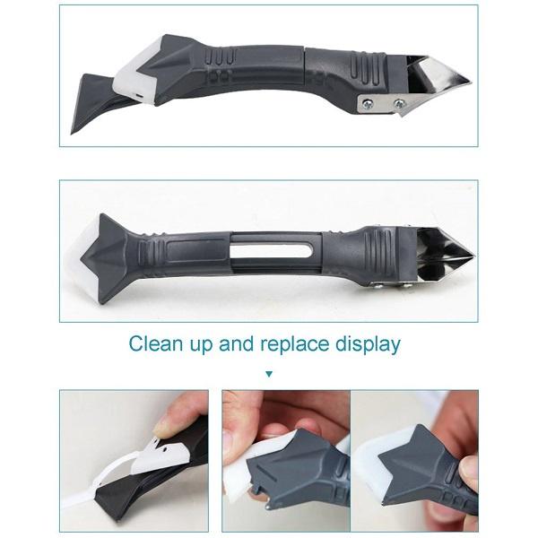 Dụng cụ miết keo silicon 3 trong 1