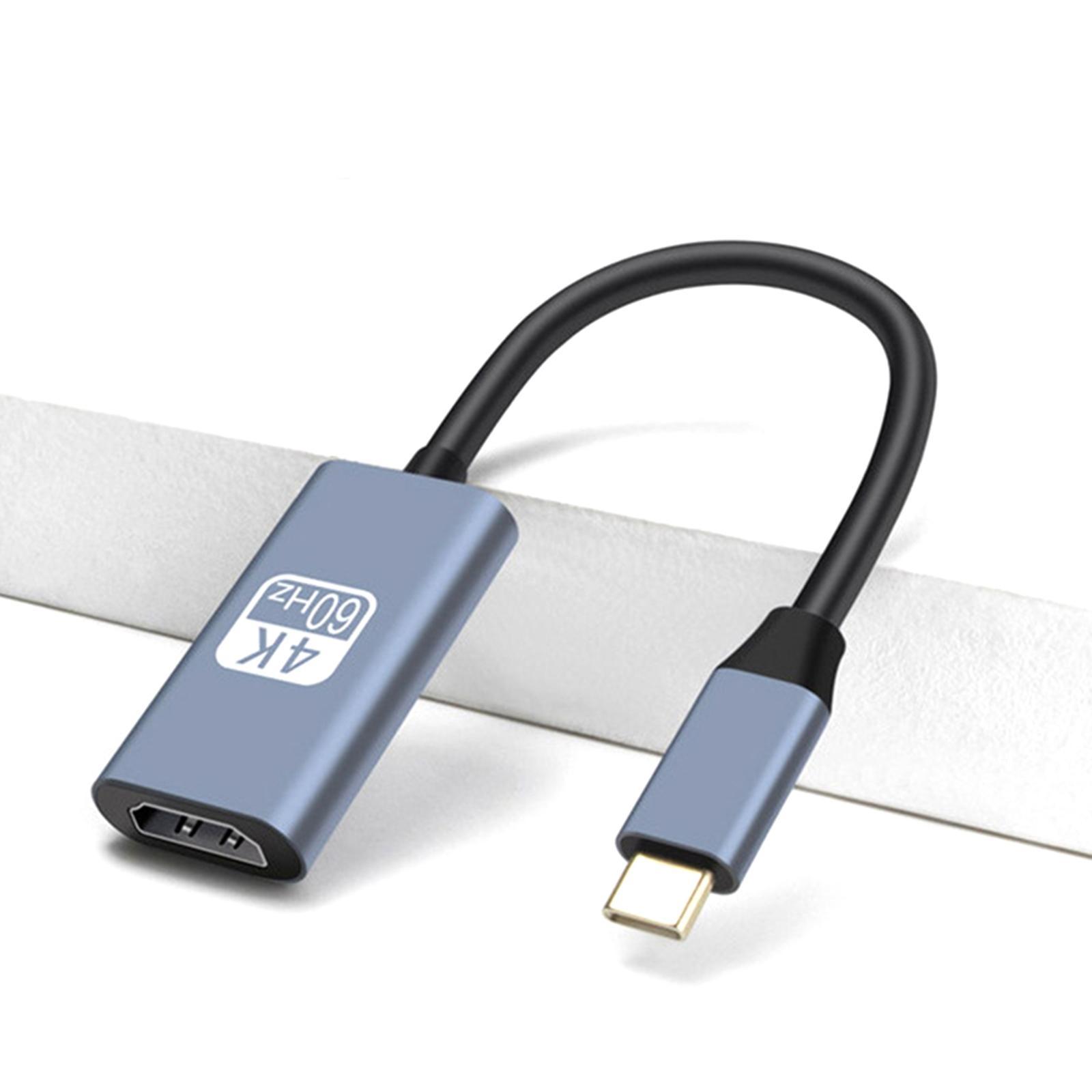USB C to HDMI Adapter Cable High Speed Compact Portable for Laptop Office