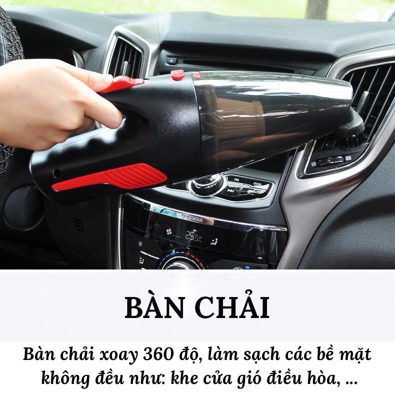 Máy Hút Bụi Ô Tô 120W Cầm Tay Mini Tiện Lợi - Công Suất Lực Hút Mạnh VERSION 1