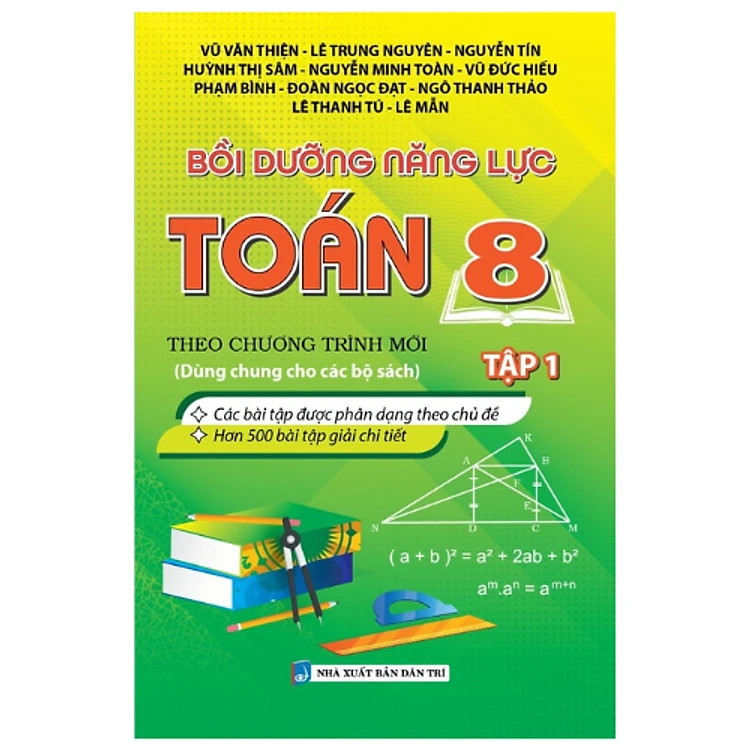 Combo Bồi Dưỡng Năng Lực Toán 8 (Tập 1 +Tập 2)