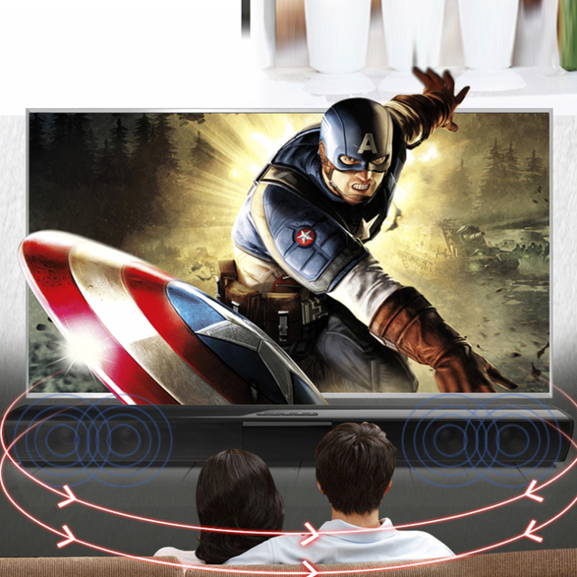 Loa Thanh Dài Siêu Trầm Bluetooth Gaming Soundbar Để Bàn BS-28B Dùng Cho Máy Vi Tính PC, Laptop, Tivi