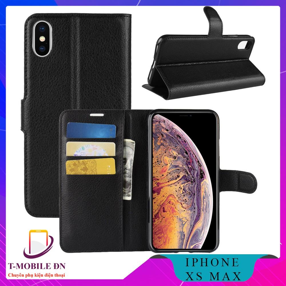 Bao da cho iPhone XS Max có nắp gập và chống xem phim