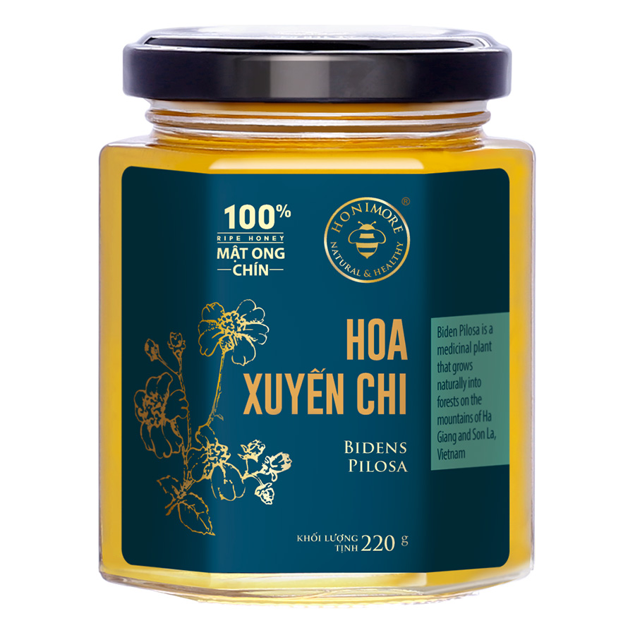 Mật Ong Chín Honimore Hoa Xuyến Chi (230g) - Mật ong rừng nguyên chất