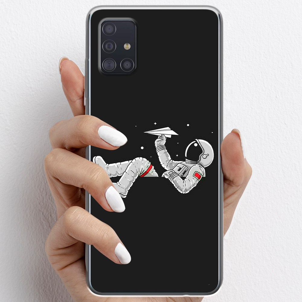 Ốp lưng cho Samsung Galaxy A51, Samsung Galaxy A71 nhựa TPU mẫu Phi hành gia