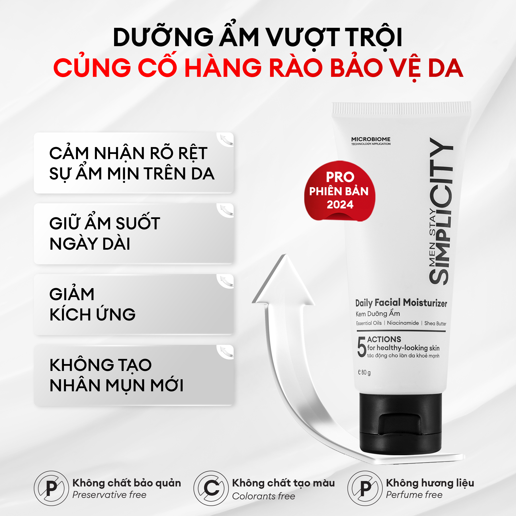 Kem dưỡng ẩm đa năng Facial Moisturizer Men Stay Simplicity