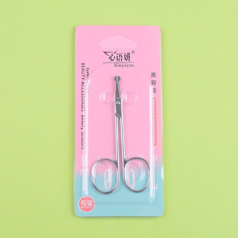 Kéo Cắt Tỉa Lông Mũi Đầu Tròn KM 604- Thép Không Gỉ Cao Cấp - Thiết Kế Nhỏ - Gọn - Nhẹ - An toàn