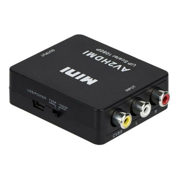 2X RCA To HDMI AV Adapter CVBS 3RCA Video Audio Analog Converter for PS3 DVD PC