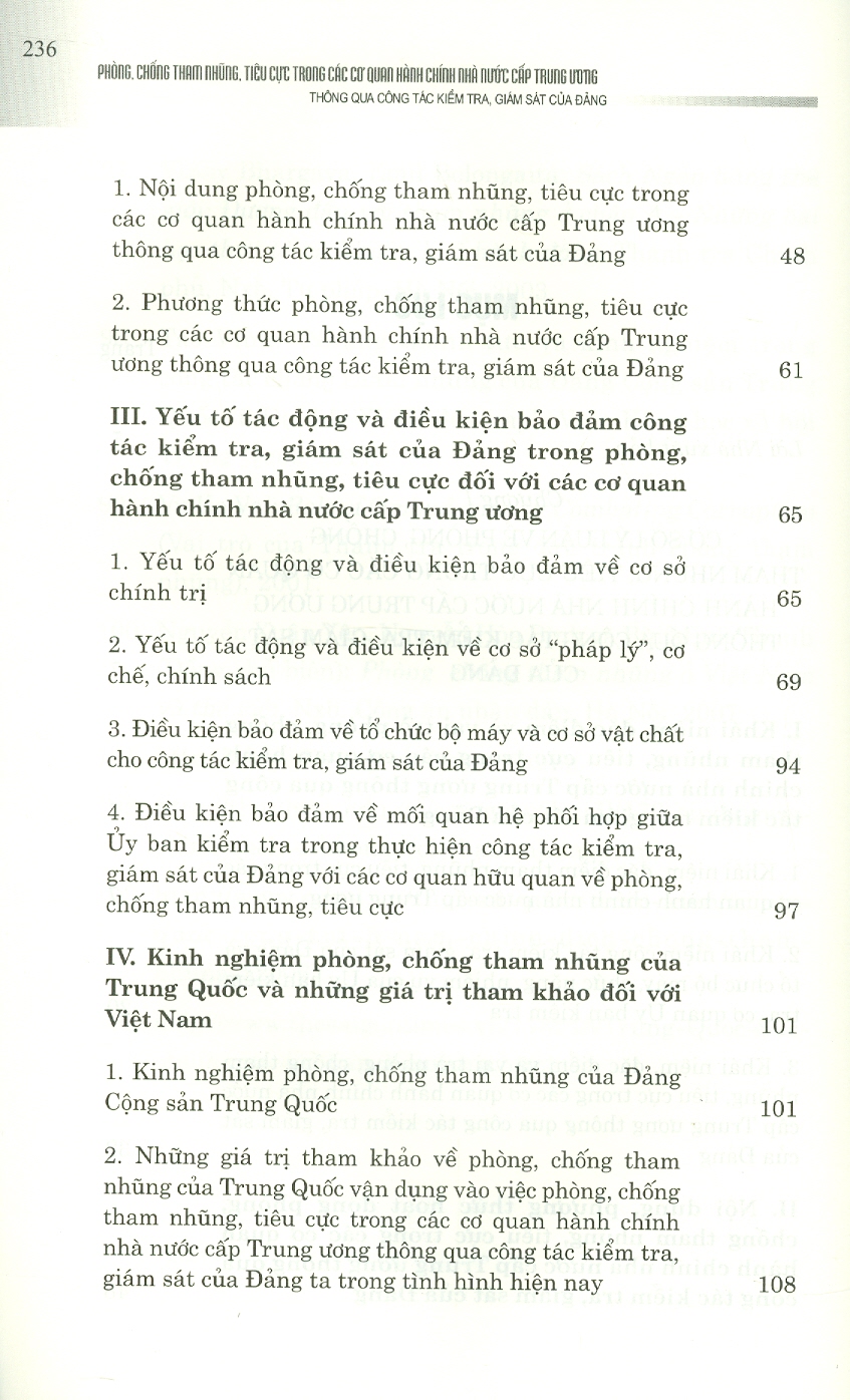 Phòng, Chống Tham Nhũng, Tiêu Cực Trong Các Cơ Quan Hành Chính Nhà Nước Cấp Trung Ương Thông Qua Công Tác Kiểm Tra, Giám Sát Của Đảng