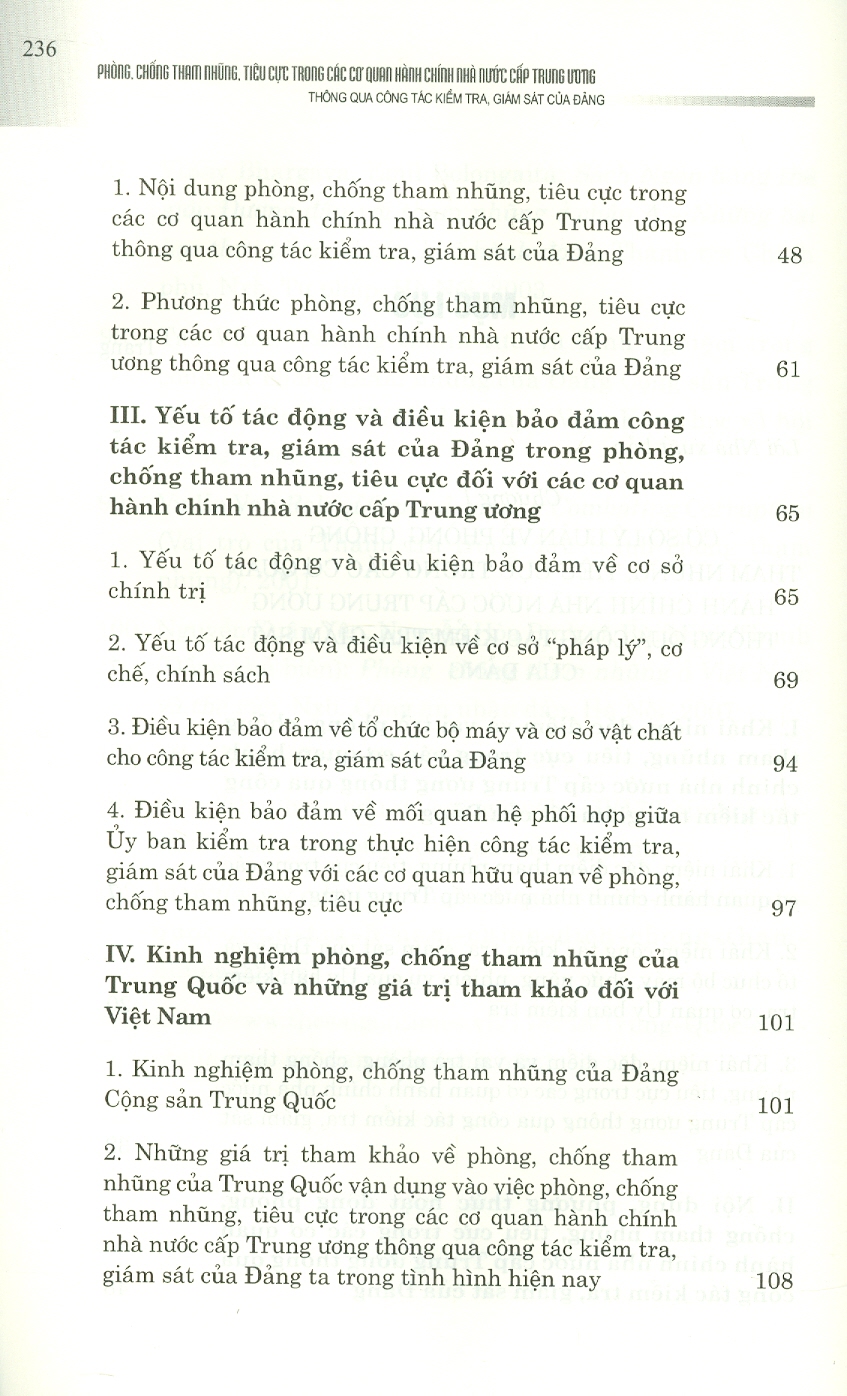 Phòng, Chống Tham Nhũng, Tiêu Cực Trong Các Cơ Quan Hành Chính Nhà Nước Cấp Trung Ương Thông Qua Công Tác Kiểm Tra, Giám Sát Của Đảng