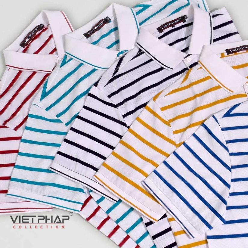 Áo Thun Dệt Cao Cấp VIỆT PHÁP/ Form Luxury- Chất liệu Cotton co giãn, thoáng mát 17181