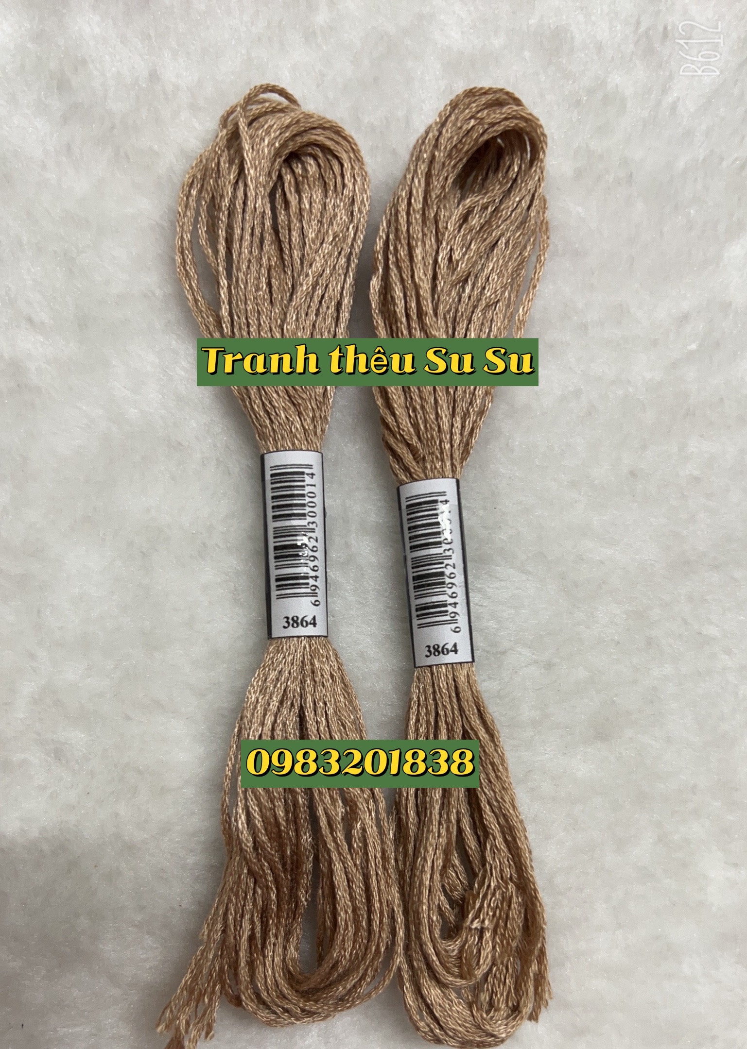 Chỉ thêu Cotton mã chuẩn theo DMC, các mã từ 3801 đến 3866