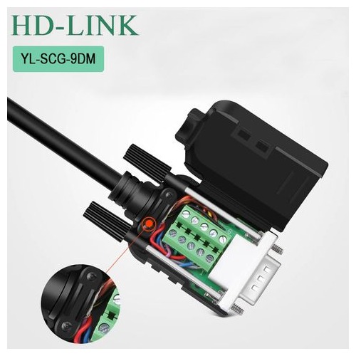 Đầu bấm DB9 RS232 Male-Female HD-Link YL-SCG-09DM/F. HÀNG CHÍNH HÃNG