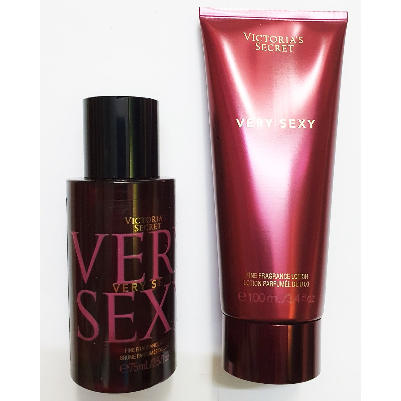 Combo xịt thơm mini 75ml &amp; dưỡng thể Victoria's Secret Very Sexy 100ml