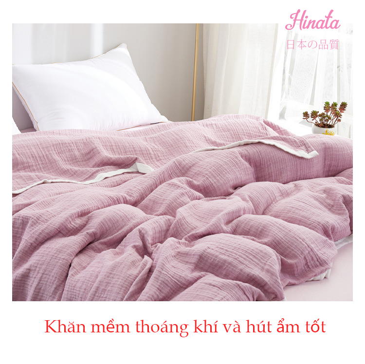 Khăn mền bông cao cấp cho mẹ KM01 chất liệu Muslin Hinata - Nội địa Nhật