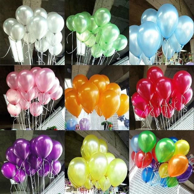 Set 25 quả bóng nhũ Thái Lan 10” 25 cm