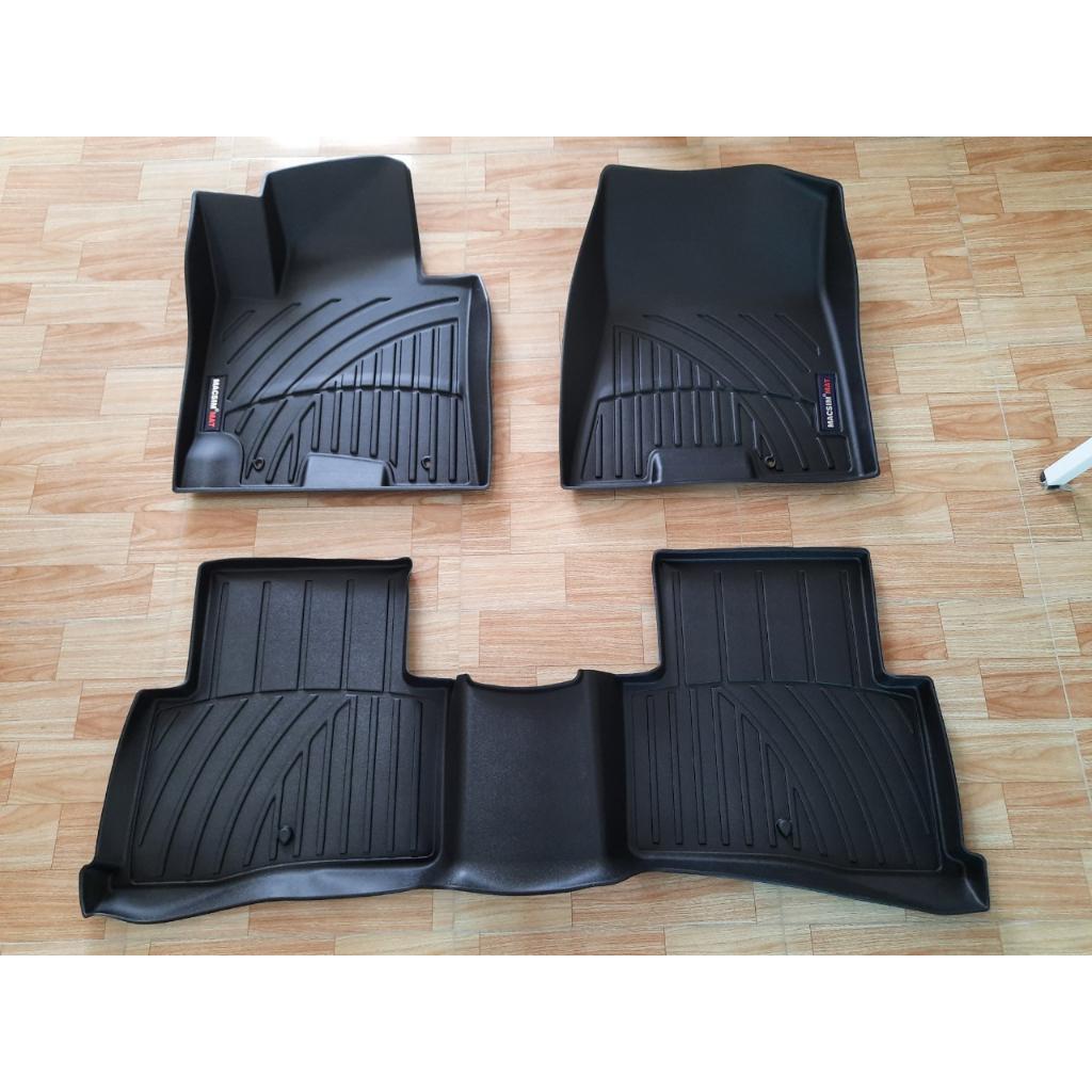 Thảm lót sàn xe ô tô Hyundai Tucson 2016-2021 Nhãn hiệu Macsim chất liệu nhựa TPV màu đen hàng loại 2