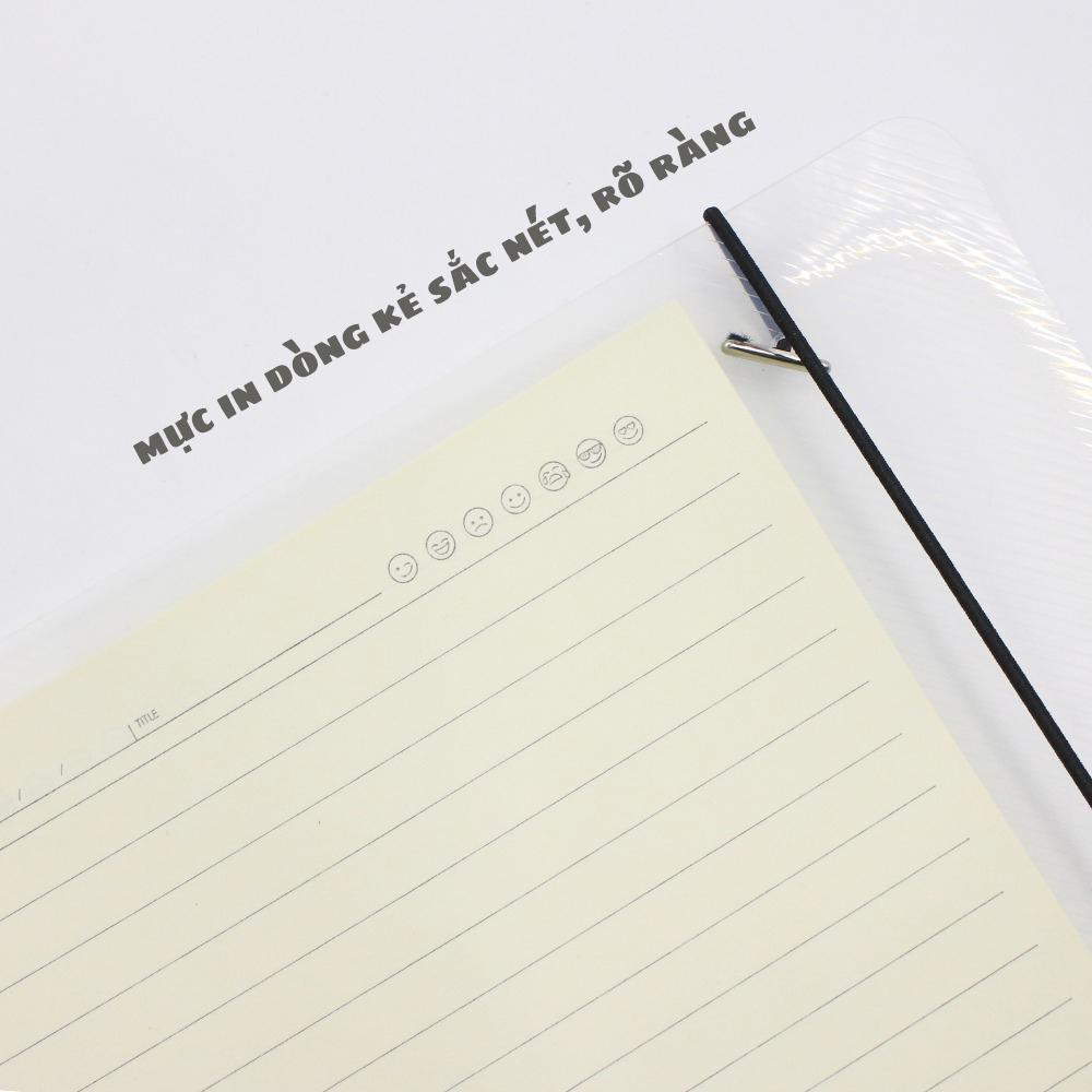 Sổ Bìa Còng Nhựa Trong Subject A5 - Kẻ Ngang - 200 Trang 100gsm - Hồng Hà 3023