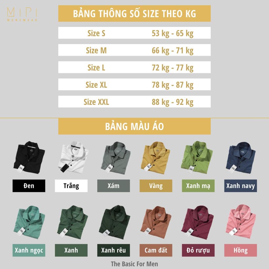 Áo thun cổ bẻ nam tay ngắn, POLO Trắng đen chất cotton thoáng mát, thấm hút tốt, cao cấp cực sang trọng