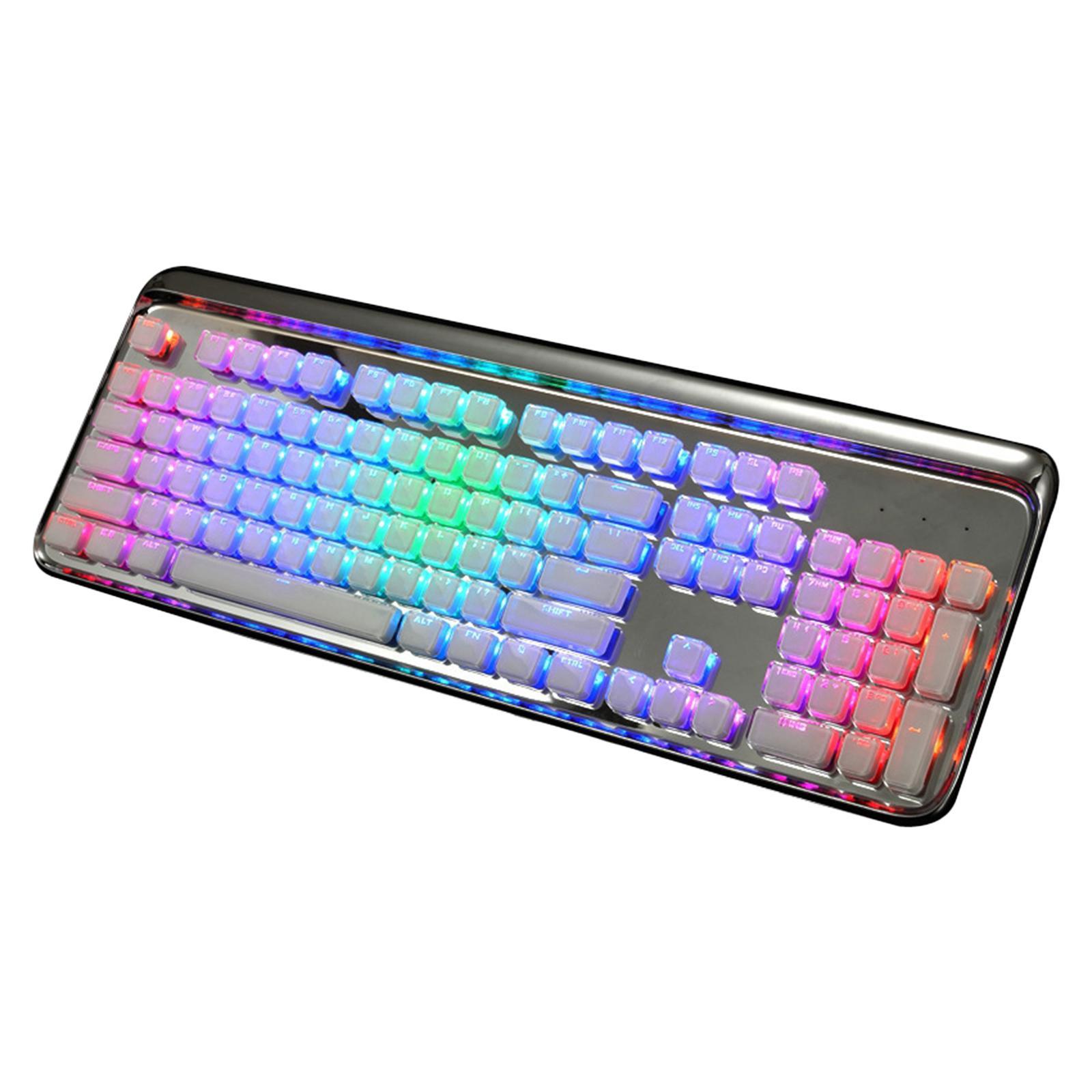 Pudding Keycaps for Mechanical Keyboards Full 108 Key Set white