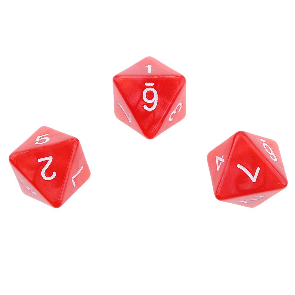 10 Chiếc Xúc Xắc 8 Mặt D8 Dice đa Giác Cho Các Trò Chơi Trên Bàn
