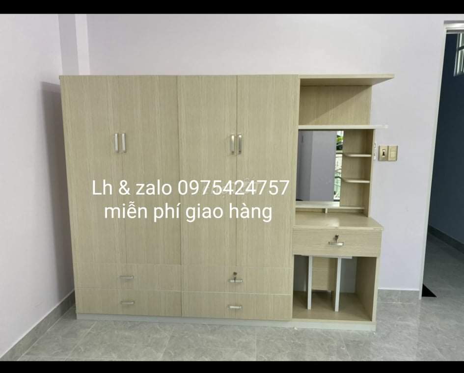 Tủ nhựa đài loan liền bàn trang điểm