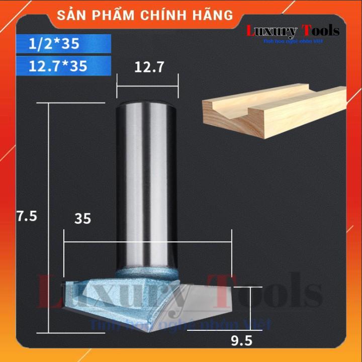 Mũi phay huỳnh ván, mũi soi mòi V 120 độ loại cao cấp