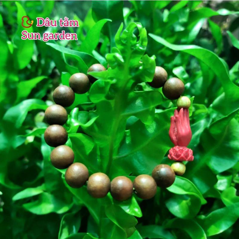 Vòng tay gỗ dâu tằm cho người lớn hạt 10mm Unisex