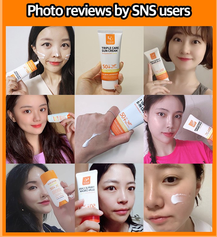Kem chống nắng 3 tác động TRIPLE CARE SUN CREAM SPF50+/ PA++++ mỏng nhẹ, không gây bết dính, không để lại vệt trắng