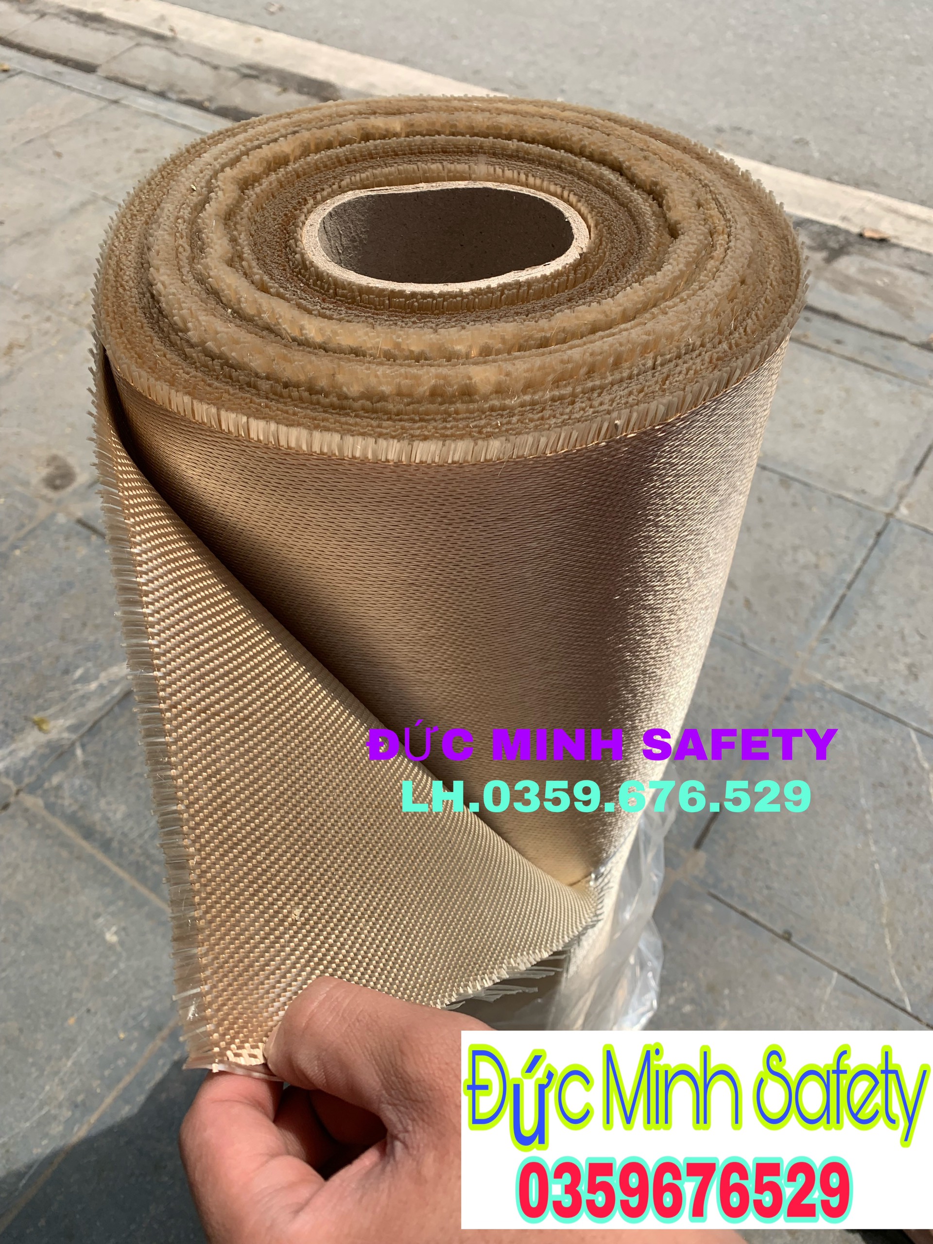 5 mét vải thủy tinh chống cháy 550độ. bạt chống cháy ht800