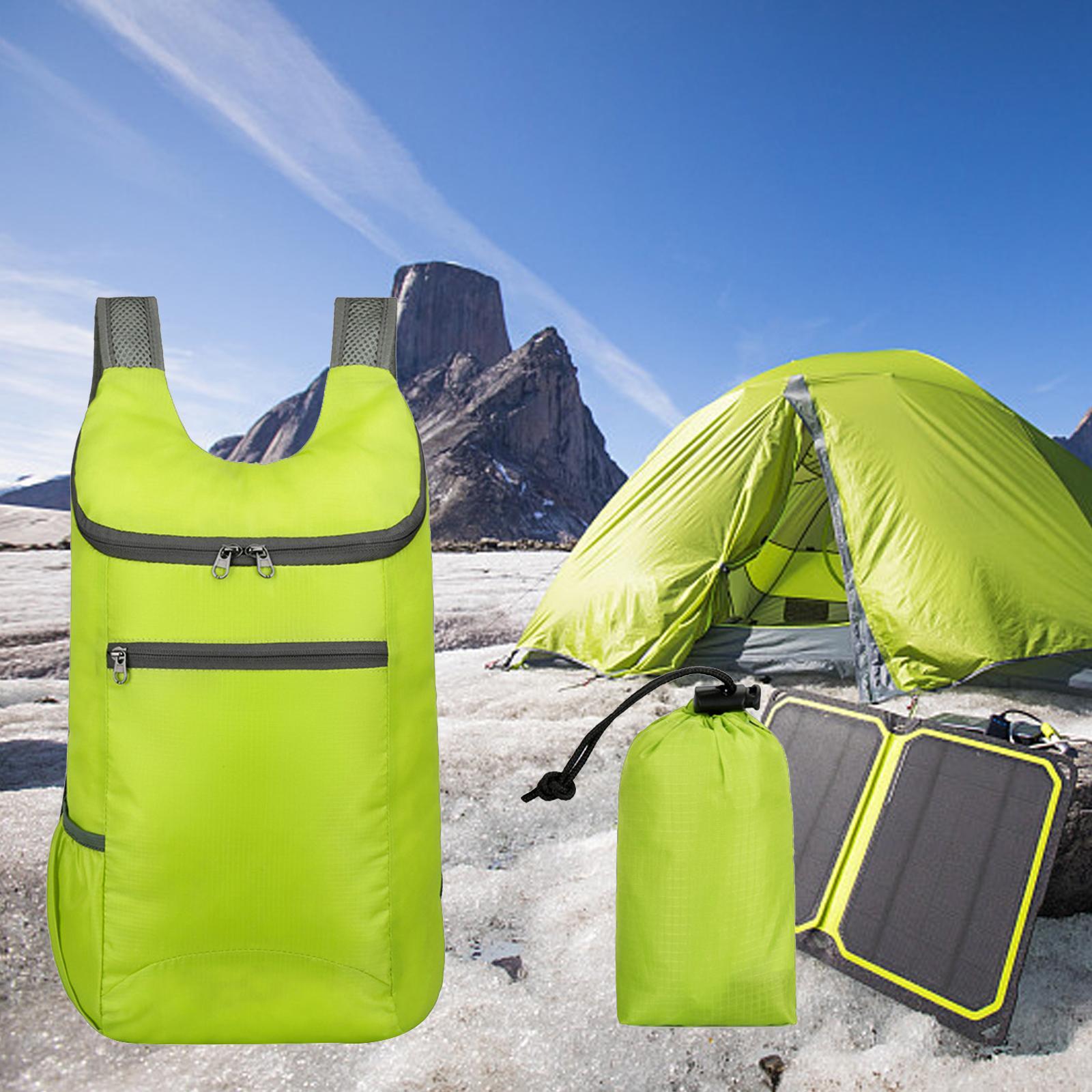 Outdoor Daypack Folding Shoulder Bag Rucksack for Walking Camping Trekking