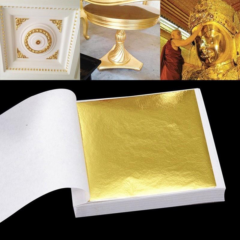 Set 1000 lá vàng Nhật Bản chuyên dát nội thất, phào chỉ, làm resin handmade