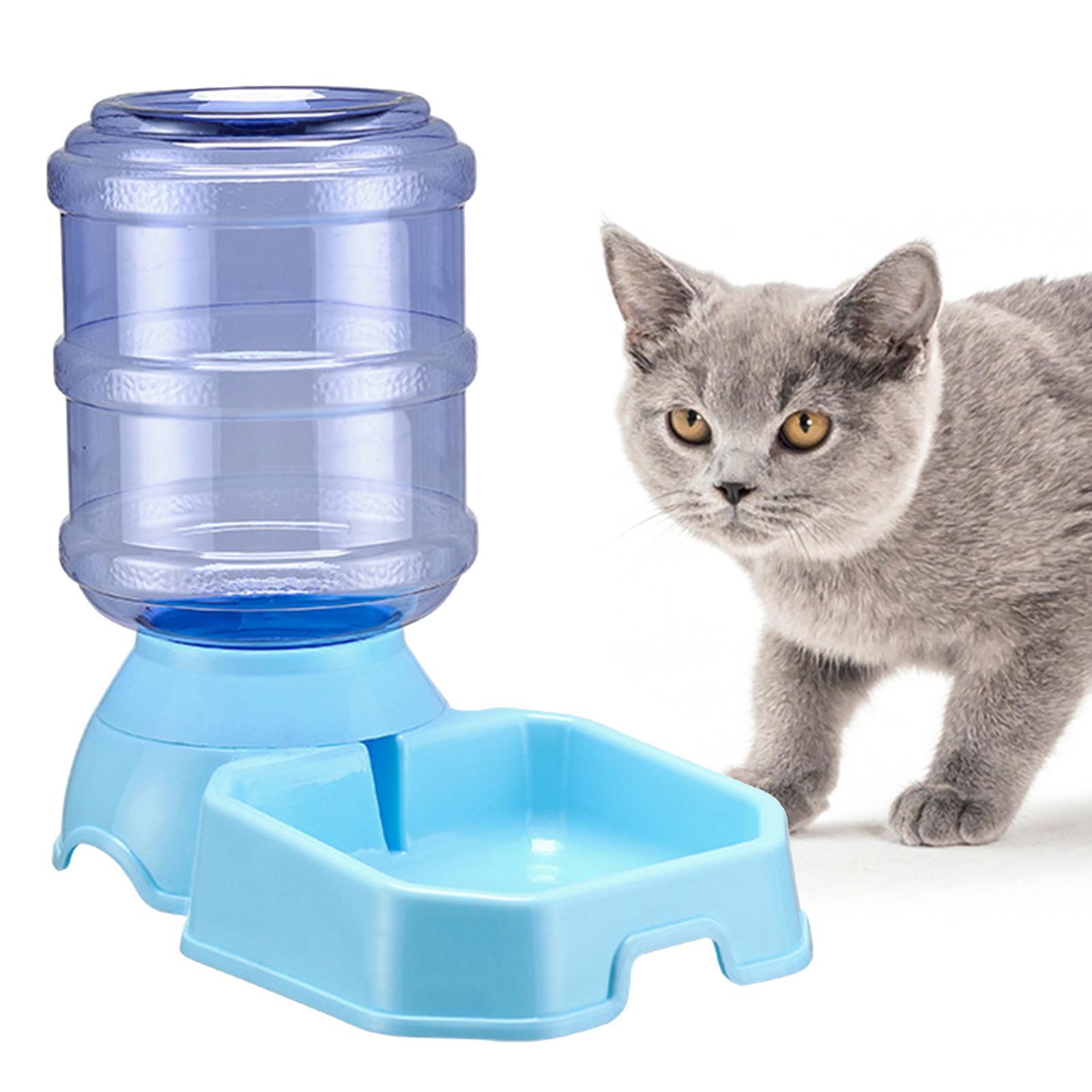 2 x Automatic Pet Food Water Dispenser Cat Feeder Dish Drinking Fountain