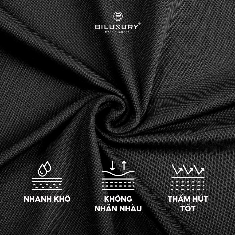 Áo polo nam Chính Hãng Biman by Biluxury ,Chất Vải Coolmax Cao Cấp Siêu Mềm Thoáng Mát Không Nhăn 5APCB011DEN