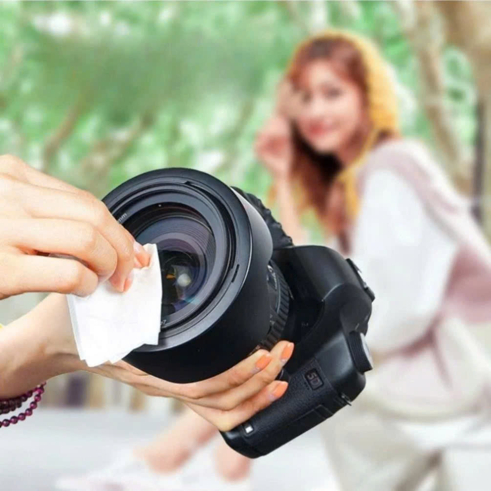 Khăn Giấy Lau Thiết Bị Điện Tử 100 Miếng Khăn giấy lau kháng khuẩn điện thoại, máy tính, màn hình, tivi, thiết bị điện tử Laptop Lens Máy Ảnh Camera