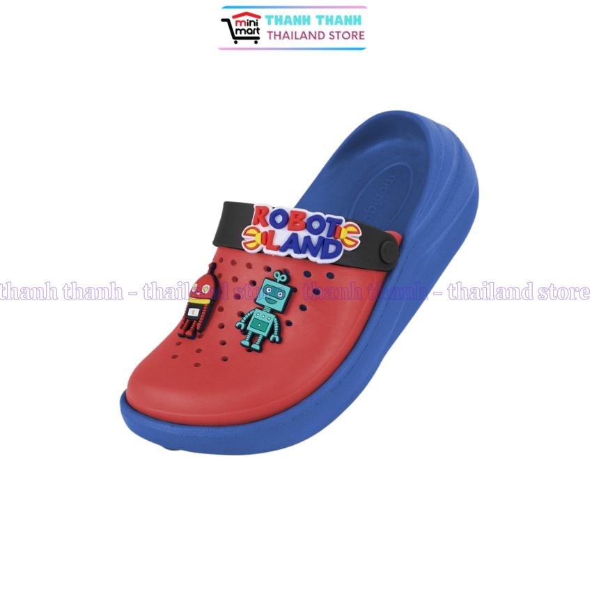 Dép Sục bé Trai Thái Lan MONOBO - Hình Đảo người máy MONOKIDS - DN-01 KIDS Robbot Island