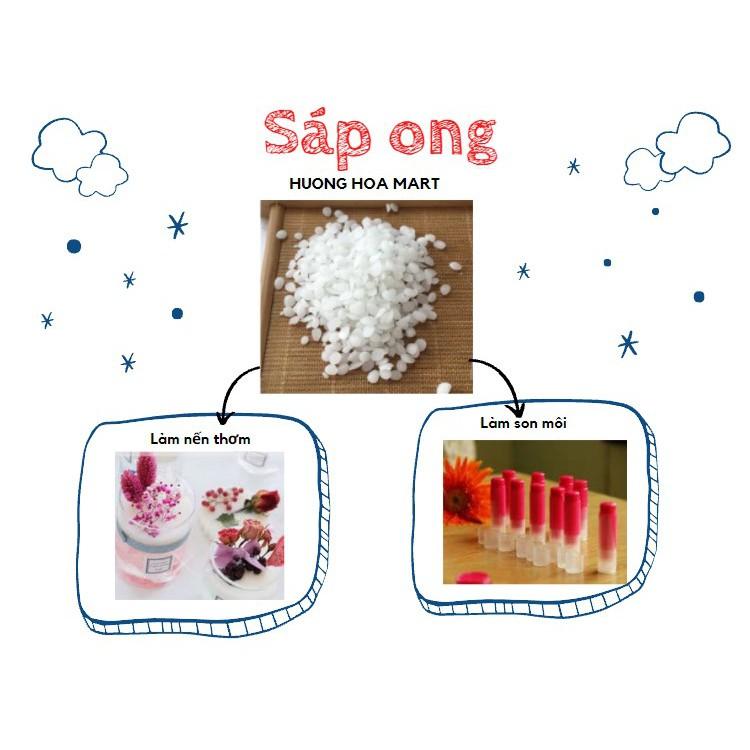 SÁP ONG TRẮNG 500gam - NGUYÊN LIỆU LÀM NẾN HANDMADE, NGUYÊN LIỆU LÀM SON, mỹ phẩm, nước hoa khô