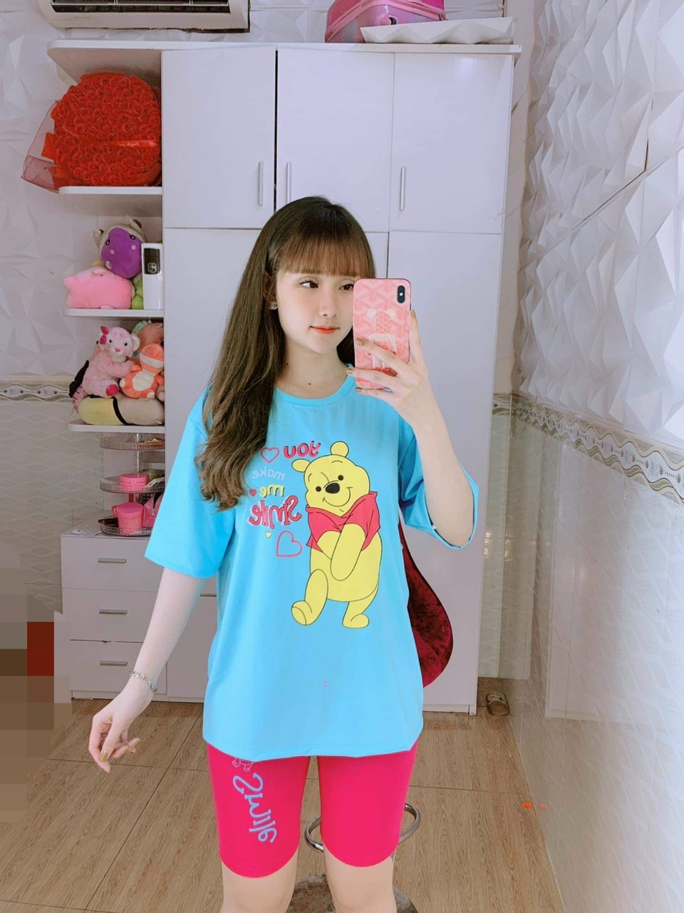 Set bộ đồ nữ siêu xinh, chất vải mềm mịn thoáng mát thấm hút mồ hôi cực tốt