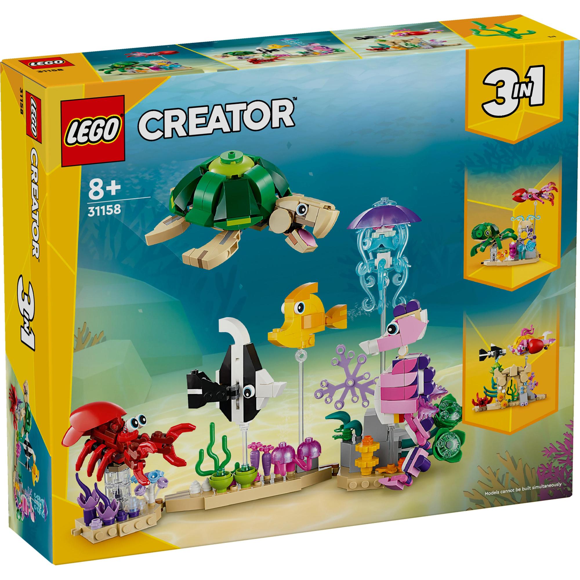 LEGO CREATOR 31158 Đồ chơi lắp ráp Mô hình sinh vật biển (421 Chi Tiết)