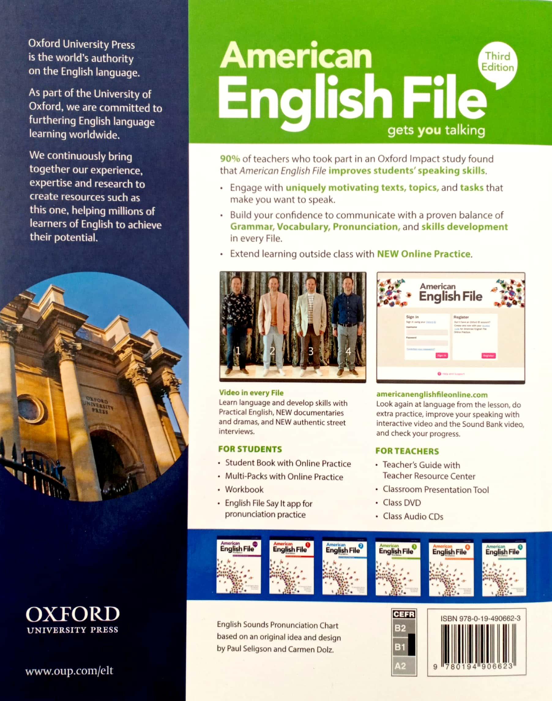 American English File: Level 3: Students Book With Online Practice - 3rd Edition
