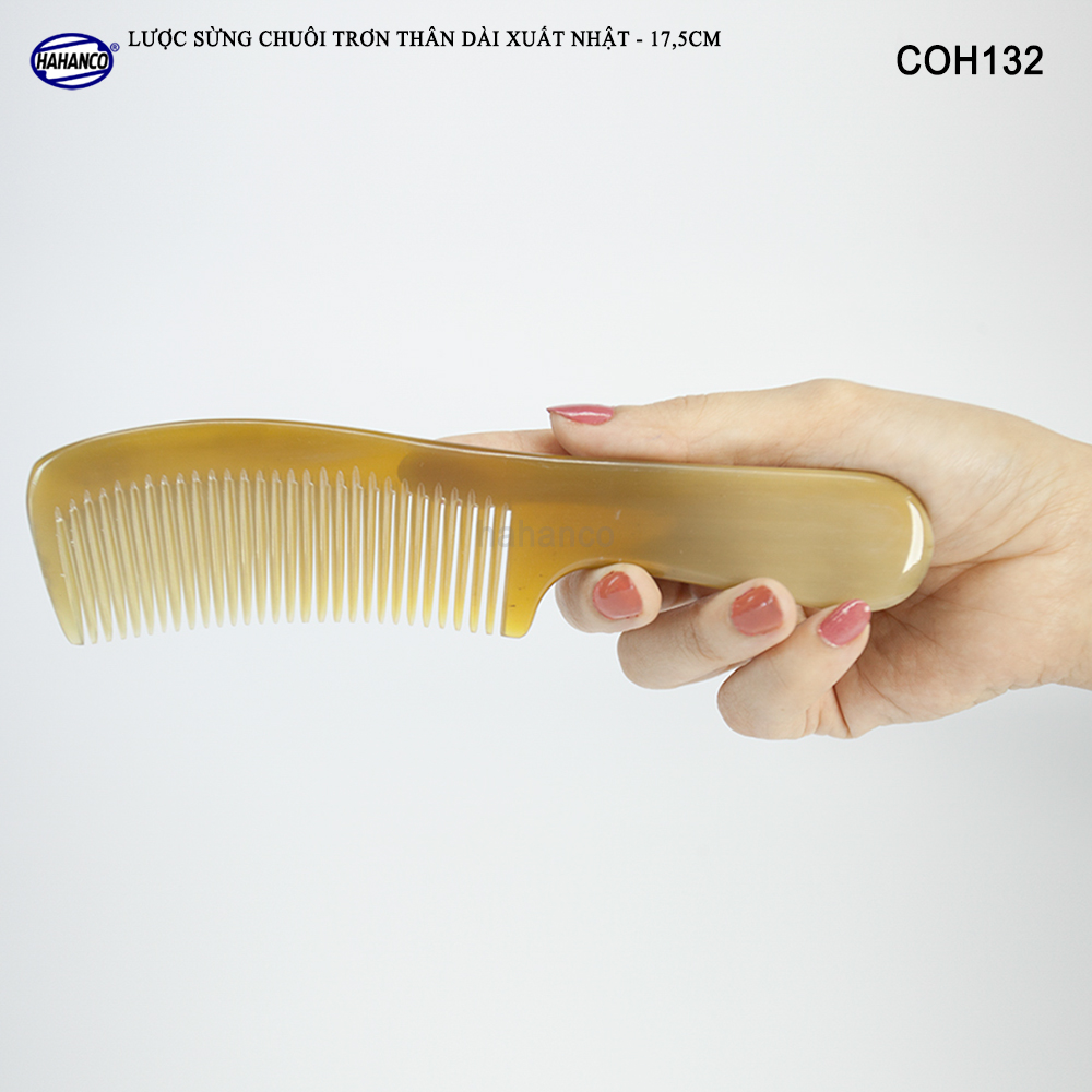 Lược sừng xuất Nhật (Size: L - 18cm) COH133 - Mẫu lược trơn chuẩn đẹp - Chăm sóc tóc