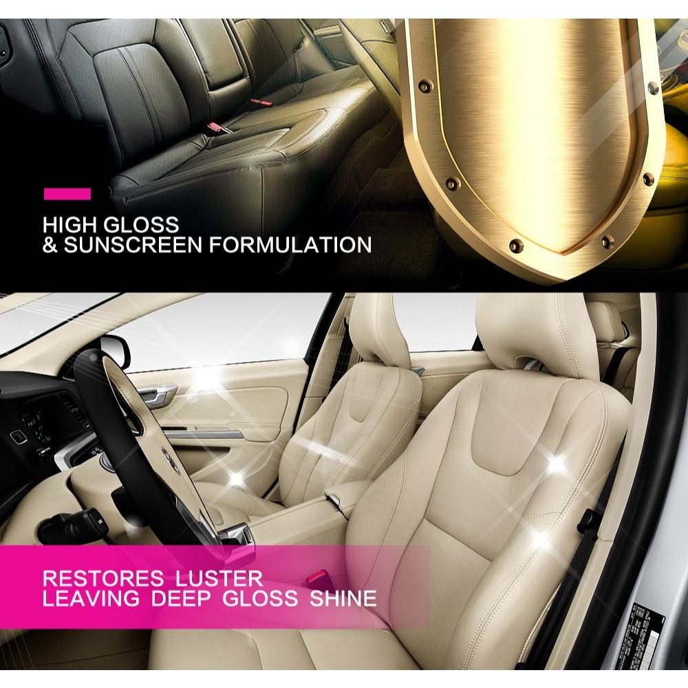 Xịt dưỡng nội thất ô tô ghế da Flamingo leather polish F029 loại cao cấp hàng nhập khẩu Trendycar