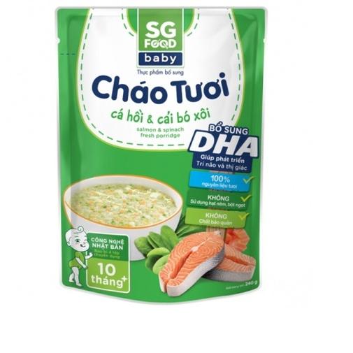 Cháo tươi Sài gòn Food Baby 240( 6 vị) Cho Bé từ 10 Tháng