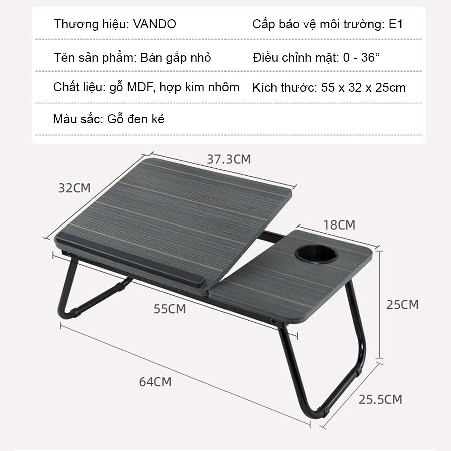 Bàn Học, Bàn Làm Việc Gấp Gọn Mặt Gỗ, Chân Thép Thiết Kế Thông Minh Thay Đổi độ Nghiêng Của Bàn Tiện Lợi