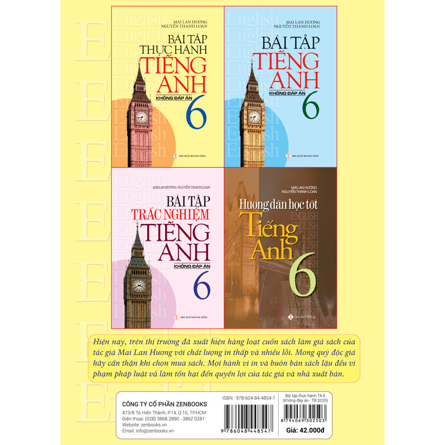 Sách Bài Tập Thực Hành Tiếng Anh 6 - Không Đáp Án
