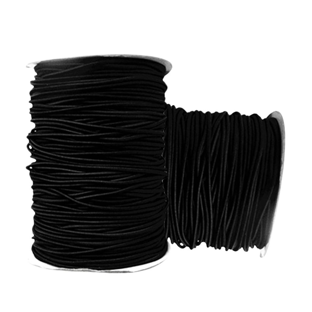 2pcs 8mm Elastic Bungee Rope Shock Cord Tie Down For Boats Trailers 10m