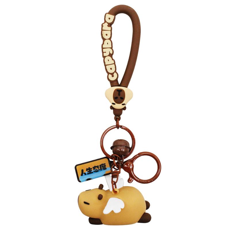 Móc Khóa Nhựa Capybara Cánh Thiên Thần - ZooZoo 7501