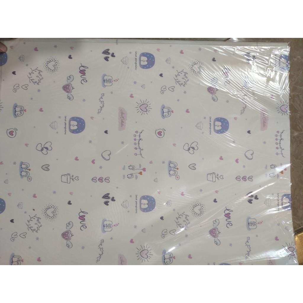Giấy gói quà nền nhiều họa tiết kt 50x70cm xấp 5 tờ