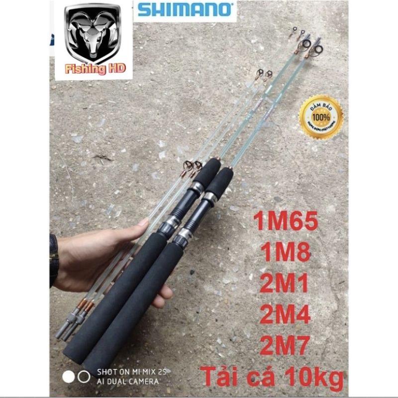 Cần Câu Máy 2 Khúc Đặc Trong Suốt Cần Câu Máy Shimano Giá Rẻ Siêu Khỏe CC18 đồ câu FISHING_HD